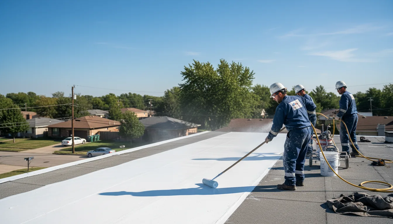 Commercial roof coating in Muscatine, IA near me